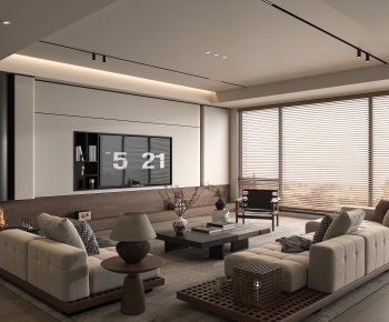 Modern A Living Room-ID:692425012