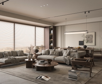 Wabi-sabi Style A Living Room-ID:288065914