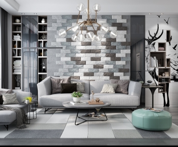 Nordic Style A Living Room-ID:114689116