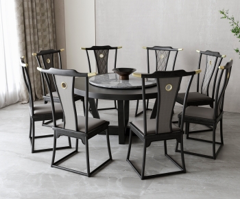 New Chinese Style Dining Table And Chairs-ID:929179279