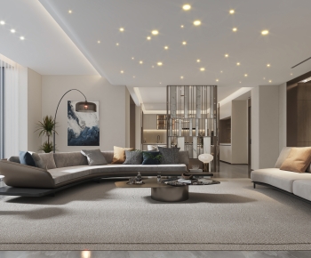 Modern A Living Room-ID:675693041