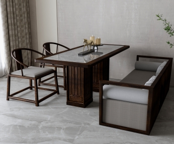 New Chinese Style Dining Table And Chairs-ID:957077983