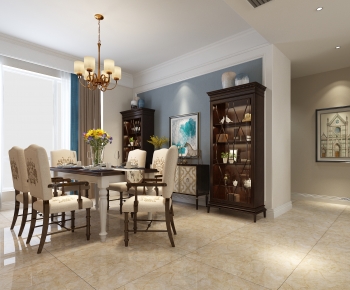 American Style Dining Room-ID:603214982