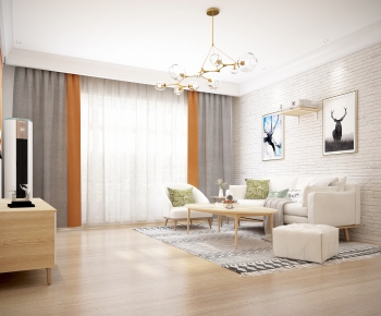 Nordic Style A Living Room-ID:985457906