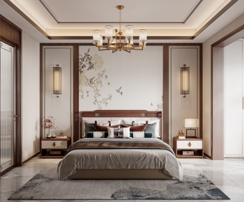 New Chinese Style Bedroom-ID:106961976