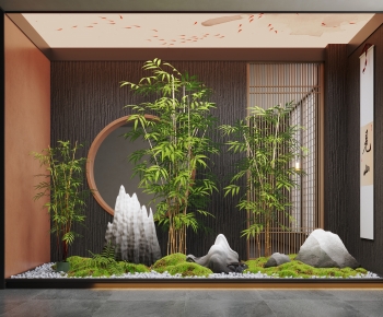 New Chinese Style Plant Landscaping-ID:563600066