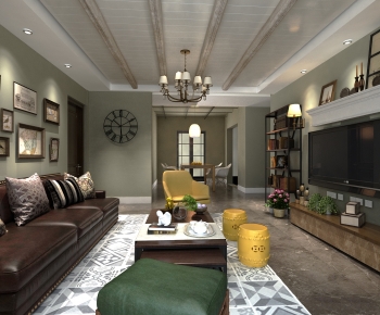 American Style A Living Room-ID:826365955