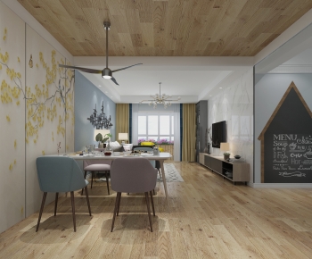 Nordic Style Dining Room-ID:543878085