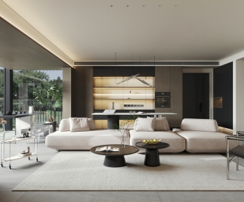 Modern A Living Room-ID:771053085