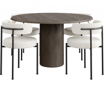 Modern Dining Table And Chairs-ID:898593901