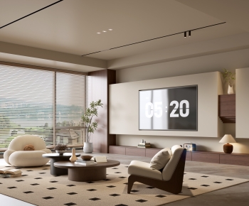 Modern A Living Room-ID:730372916