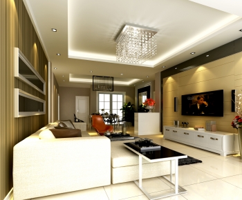 Modern A Living Room-ID:680082086