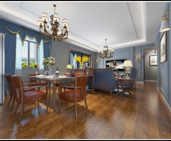 American Style Dining Room-ID:172499906