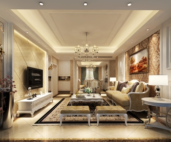 European Style A Living Room-ID:133779056