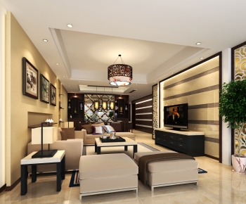 Modern A Living Room-ID:585078001