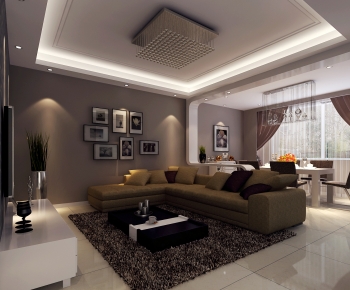 Modern A Living Room-ID:676338916