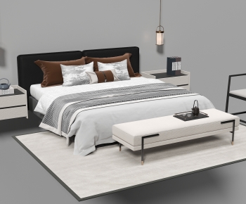 New Chinese Style Double Bed-ID:679559729