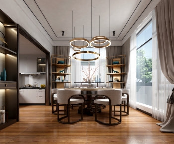 New Chinese Style Dining Room-ID:480616092