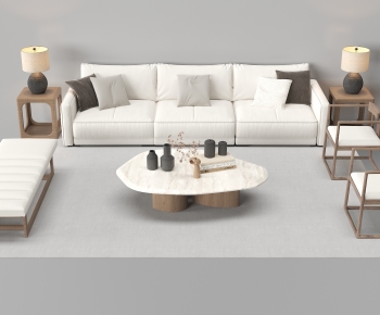 New Chinese Style Sofa Combination-ID:400154117