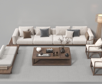 New Chinese Style Sofa Combination-ID:534600026