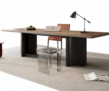 Modern Computer Desk And Chair-ID:444732902