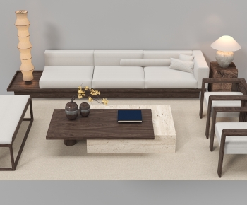 New Chinese Style Sofa Combination-ID:230281113