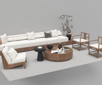 New Chinese Style Sofa Combination-ID:676168928