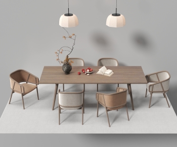 New Chinese Style Dining Table And Chairs-ID:880301007