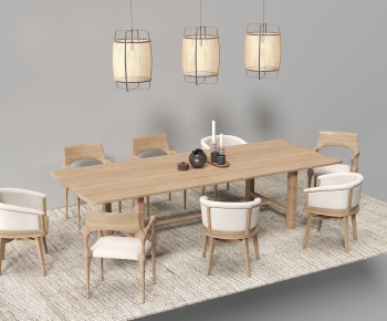 New Chinese Style Dining Table And Chairs-ID:340729006