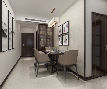 New Chinese Style Dining Room-ID:555321932