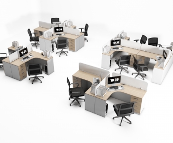 Modern Office Desk And Chair-ID:870229969