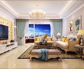 European Style A Living Room-ID:851300009