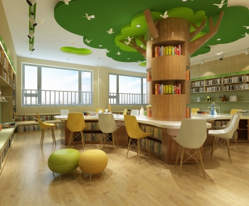 Modern Children's Reading Room-ID:464292058