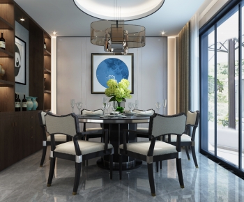 New Chinese Style Dining Room-ID:807980065