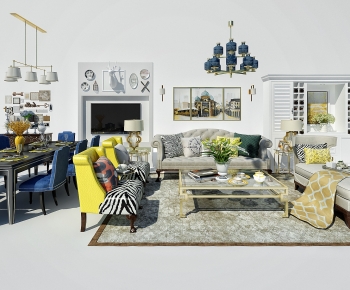 American Style Sofa Combination-ID:762504101