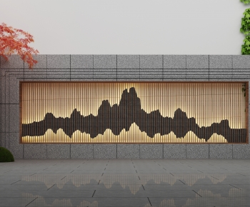 New Chinese Style Landscape Wall-ID:821041117