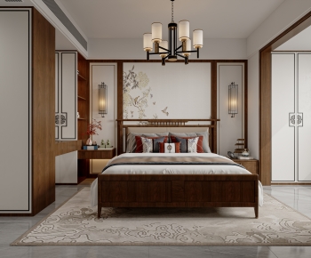 New Chinese Style Bedroom-ID:860558997