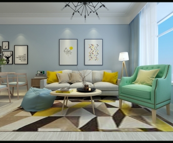 Nordic Style A Living Room-ID:577903037