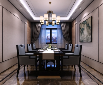 New Chinese Style Dining Room-ID:704559091