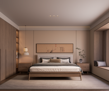 New Chinese Style Bedroom-ID:300796035