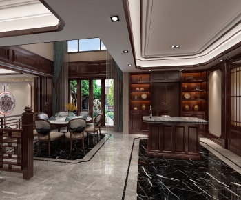 New Chinese Style Dining Room-ID:428436043