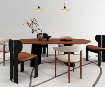 Modern Dining Table And Chairs-ID:579628942