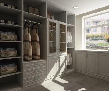 Modern Clothes Storage Area-ID:792810941