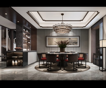 New Chinese Style Dining Room-ID:459638128