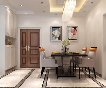 Simple European Style Dining Room-ID:773990262