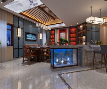 New Chinese Style Dining Room-ID:781750929