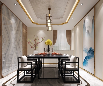 New Chinese Style Dining Room-ID:184422976