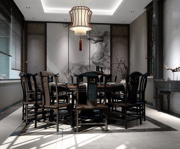 New Chinese Style Dining Room-ID:517544981