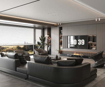 Modern A Living Room-ID:233740093