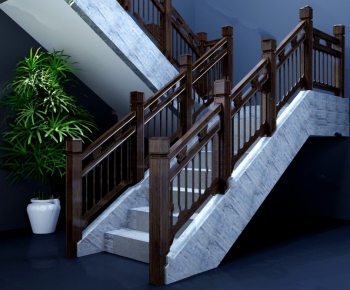 New Chinese Style Staircase-ID:163153897